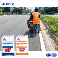 Peinture thermoplastique blanche à séchage rapide 25 kg AASHTO M249 pour marquage routier et lignes de bordure de voie rapide