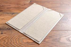 Porte-menu minimaliste promotionnel pour pub et <span class=keywords><strong>café</strong></span>, taille personnalisable, couverture de menu avec estampage à chaud - Product Image 2