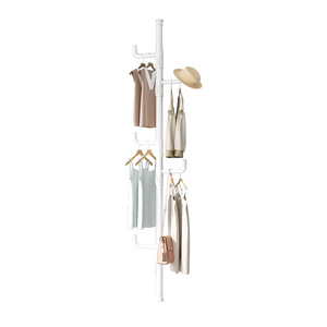 Porte-manteau sur pied populaire et créatif pour chambre à coucher, avec rangement supérieur, également utilisable comme séchoir de balcon - Product Image 5