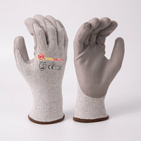 Gants de sécurité ergonomiques anti-coupure SNELL HPPE ANSI A3 de qualité supérieure, paume enduite de PU, antidérapants, pour la protection des mains dans l'industrie