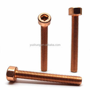 Vis hexagonales en bronze Yushung C65100 C65500 en bronze au silicium, filetage M8-1.25, <span class=keywords><strong>DIN933</strong></span> <span class=keywords><strong>ISO4017</strong></span> - Product Image 5