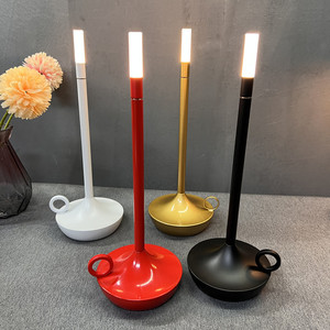Cross-border Minimalist <b>Rechargeable</b> Touch Control <b>Table</b> <b>Lamp</b> Outdoor Camping Light Bar Restaurant Decor Desktop Ambient <b>Lamp</b> - Product Image 2