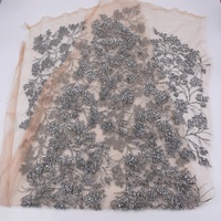 Chine Fournisseur de Tissu de Paillettes De Broderie De Perles Robe De Mariée En Tissu