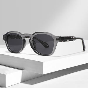 Lunettes de soleil polarisées tendance transfrontalières, monture TR90, verres TAC, protection UV400, unisexe, branches en acétate noir - Product Image 3