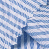 Tissu de haute qualité en popeline de coton pur 60S teint en fil, à rayures et carreaux, soyeux, service OEM, stock disponible, haute densité, pour chemises et uniformes scolaires