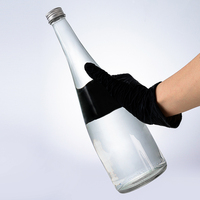 Nouveaux produits chinois : Bouteille d'eau minérale en verre transparent de 750 ml avec bouchon en aluminium – Vente en gros