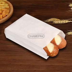 Custom Printing Eco-Friendly Biodegradable Disposable Food Coated Oil-proof Kraft Paper <b>Bags</b> for Snack Fried Chicken French - Product Image 5