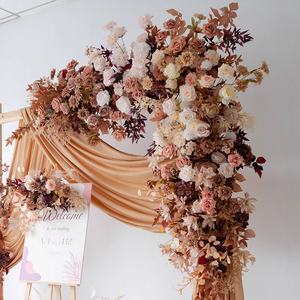 Decoraciones Rústicas para Bodas, Artículos de Otoño, Flores Artificiales de Alta Calidad, Panel de Fondo para Bodas, Decoración de Piso, Arco Floral - Product Image 2