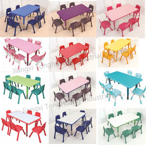 Escritorio Metálico Moderno Ajustable y Sillas de Plástico para Niños, Escritorio Escolar - Diseño Ecológico - Product Image 6