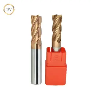 ZY Vendas de ano novo Hrc55 Carbide de tungstênio 2/4 Fresa de fresa de flauta 55 Hrc para aço Cnc Fresa de fresa quadrada de duas flautas