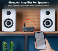 FYX Fosi Audio BT20A Amplificateur de puissance numérique stéréo 2 canaux de bureau, version BT 5.0, mini amplificateur de puissance classe D