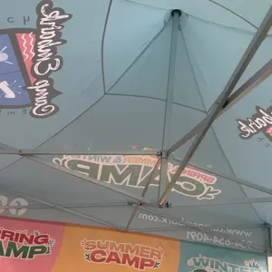 Рекламная рекламная реклама 3x6 м, индивидуальная Шестигранная складывающаяся моментальная всплывающая Спортивная крытая беседка, выставочная палатка