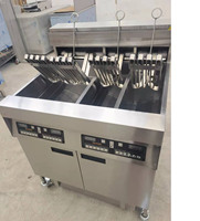 Nouvelle friteuse électrique commerciale en acier inoxydable de haute qualité pour restaurant de restauration rapide KFC, 2x28L, haute sécurité