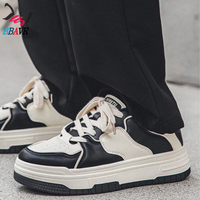 Chaussures de sport populaires pour hommes, respirantes, à semelle épaisse, polyvalentes, à lacets et à enfiler, pour le printemps et l'hiver, décontractées et dynamiques