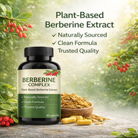 [Faible MOQ OEM] Capsules de complexe de berbérine 1200mg |   Soutien du métabolisme |   Complément alimentaire en marque blanche pour les vendeurs Amazon et TikTok
