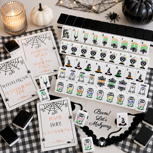 Wholesale Custom <strong>Hocus</strong> <strong>Pocus</strong> Halloween Acrylic Mahjong Tiles Set American Mah Jongg Holiday Gift <strong>Game</strong> - Product Image 5