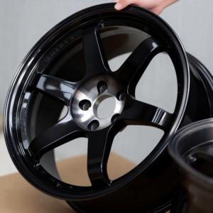 ล้อฟอร์จ Volk Racing TE37 SL Sport สีดำด้านแบบกดขึ้นรูป 5x114.3 5x100 5x112 5x120 สำหรับ BMW M340i Supra F80 F82 M3 M4 - Product Image 1