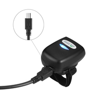 Escáner de Código de Barras Inalámbrico de Anillo Effon FS03, Lector de Códigos QR /USB, Batería de 500 mAh, Compatible con Android, IOS y Windows, en Existencia