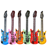 Guitare Gonflable en Gros pour Enfants, Jouet en PVC Coloré pour Fêtes, Accessoire de Rock pour Concerts, Festivals et Décoration d'Anniversaire