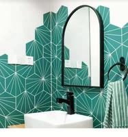 Carreaux de sol modernes en porcelaine mètre carré et hexagonal pour une utilisation intérieure Isolation thermique Brique réfractaire mate Résistant à l'usure-Offre Spéciale!