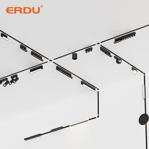 Erdu Modern Design 24V Riem Spoorverlichting Villa Decoratie Tuya Zigbee Dali 0-10V Lineaire Licht Geweven Spoorverlichting