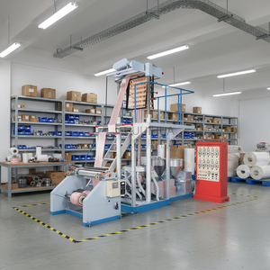 Ligne de production d'extrusion de film soufflé monocouche haute capacité en PEHD, PEBD, PEBD-L, PE biodégradable avec moteur - Product Image 2