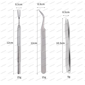 Vaslcare Rust-Prevented Fine <b>Point</b> Tweezers Clip Set Pet Tick Parasite <b>Removal</b> <b>Tool</b> Kit Puppy Veterinary Instrument - Product Image 5
