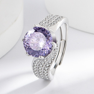 Anillo de Diamantes de Alto Carbono con Corte Nido de Pájaro, Elegante y Sofisticado, Anillo de Amor de Tres Generaciones para Mujer, Regalo - Product Image 2