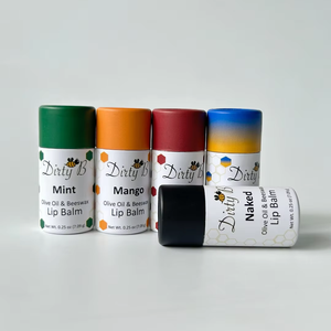 Envase de Bálsamo Labial Cosmético Personalizable de Alta Calidad, 100% Biodegradable y Reciclable, Cilindro de Cartón Hecho a Mano con Sistema de Empuje Retráctil - Product Image 3