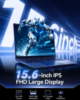 Ordinateur portable 15,6 pouces en stock aux États-Unis, 12 Go de RAM DDR4, 256 Go de SSD, Intel Celeron J4105, écran FHD IPS, ordinateur portable professionnel, fournisseur en gros