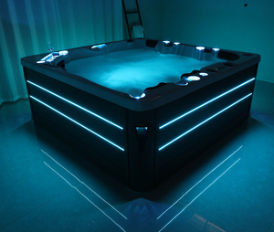 Jacuzzi Acrílico Moderno para Hotel, de Exterior, para Jardín, con Luz LED Subacuática, Portátil, para Masajes, para Hoteles y Baños - Product Image 2