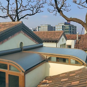 Store banne motorisé en alliage d'aluminium <span class=keywords><strong>avec</strong></span> <span class=keywords><strong>moustiquaire</strong></span> à fermeture éclair, télécommande, anti-UV, protection pluie, télescopique pour terrasse extérieure - Product Image 5