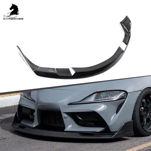 For Toyota Supra A90 Mk5 MKV 2019+ Carbon Fiber Front Lip Splitter Spoiler