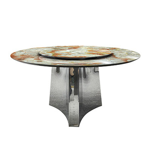 Table à manger en marbre de luxe Roman Impression, table à manger en pierre de luxe - Product Image 1