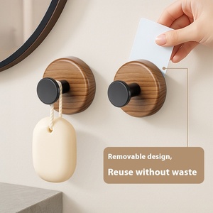 Duy nhất Tier nhựa tường hút cup móc mạnh mẽ dính không đấm cần thiết cho phòng tắm nhà bếp cửa chậu hoa - Product Image 2