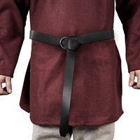 Ceinture à boucle médiévale en cuir pour homme, accessoire de costume LARP, équipement d'armure, pour cosplay de Viking, Chevalier, Pirate, adulte