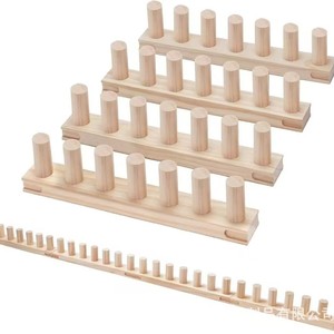 Support en bois pour crochets à tricoter carrés, pour tissage artisanal, outil de fabrication de tapisseries DIY - Product Image 5