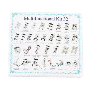 Nuevo hogar multifuncional 32 42 52 62 piezas hogar máquina <span class=keywords><strong>de</strong></span> coser usada industrialmente juego <span class=keywords><strong>de</strong></span> pie <span class=keywords><strong>de</strong></span> prensa piezas <span class=keywords><strong>de</strong></span> repuesto <span class=keywords><strong>de</strong></span> acero hogar - Product Image 1