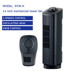 Rihuang Factory Dormitorio Oficina Cocina 3 velocidades <span class=keywords><strong>Piso</strong></span> de pie Pequeño perilla de 14 pulgadas Control Ventilador de Torre sin aspas - Product Image 3