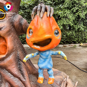 Halloween bí ngô cây bí ngô trang trí đèn lồng mô phỏng cây hoạt hình - Product Image 6