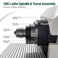 Torno CNC de Tipo Suizo de 6 Ejes y Doble Husillo FANUC de Alta Velocidad 10000 rpm RC326 con Procesamiento Automático