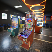 Machine de flipper commerciale à 7 boules, jeu d'arcade à pièces avec écran LED pour les centres de divertissement pour adultes