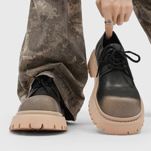 Nouvelle Arrivée 2026 – Chaussures Derby Homme à Lacets, Style Britannique, Confortables et Élégantes, à Semelle Épaisse Rehaussante pour Grandes Tailles - Product Image 4