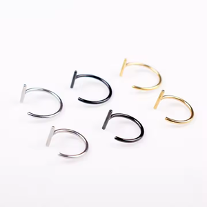 Short Delivery Time 316L Stainless Steel Clip on Non Piercing Nose <strong>Lip</strong> <strong>Ring</strong> - Product Image 4