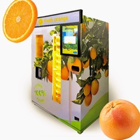 Sinaasappelsap Automaat Aangepaste Kleur Vorm Automatische Reinigingsfunctie Touchscreen (21,6") Compressor Koeling Meerdere Betalingsopties