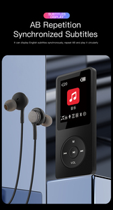 Reproductor MP3 Portátil con Pantalla de 2.4 Pulgadas para Escuchar Música, Cuerpo de Plástico, Color Blanco - Product Image 2