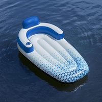 Chaise longue flottante gonflable ergonomique personnalisée en gros directement de l'usine pour une personne - Hamac aquatique confortable pour piscine, lac, mer