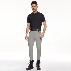 <span class=keywords><strong>Vente</strong></span> d'usine hommes équitation Leggings culotte équestre fait mince ajusté taille haute culotte équestre pour hommes avec poches - Product Image 5