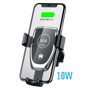 Slimme Ondersteuning Voor Mobiele Draadloze Opladen Auto Mobiele Houder Met Draadloze Oplader Voor Android Voor Iphone Telefoon Houder Auto