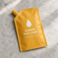 Pochette souple personnalisée avec bec verseur, réutilisable, de qualité alimentaire, pour aliments pour bébés, jus, lait, gelée, yaourt, anti-fuite, sans BPA